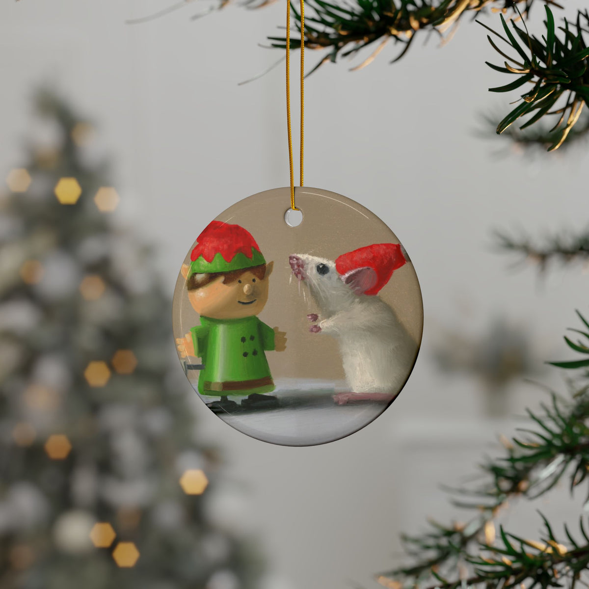 Stuart Dunkel Collection | Santa's Helper 3 Ornament