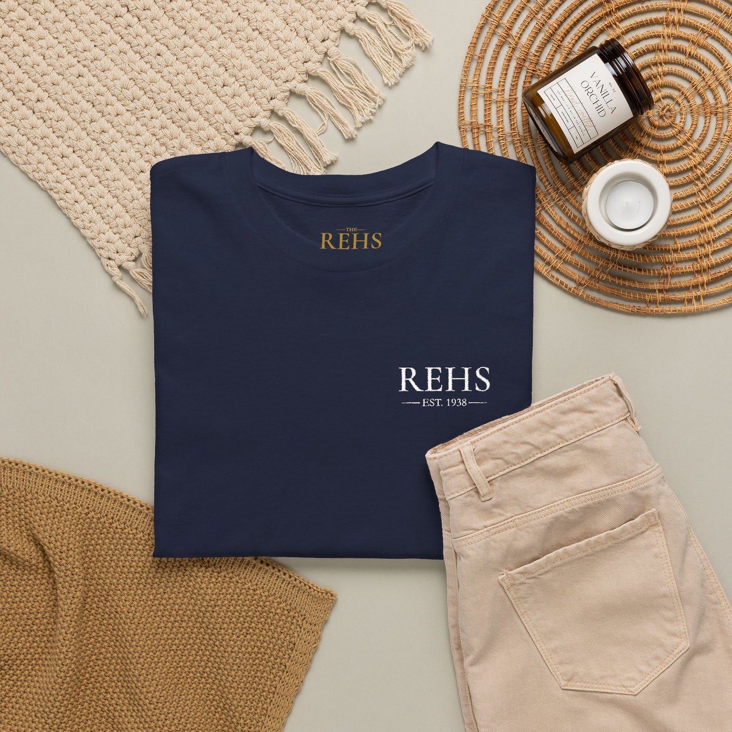 Heritage Tee | Navy Logo T-Shirt