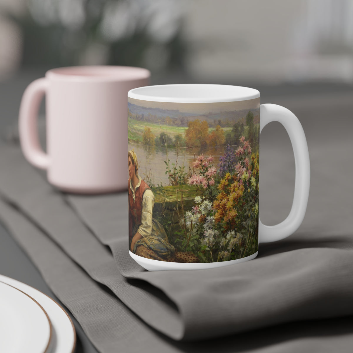 Daniel Ridgway Knight: "Gossips" Ceramic Mug (11oz\15oz\20oz)