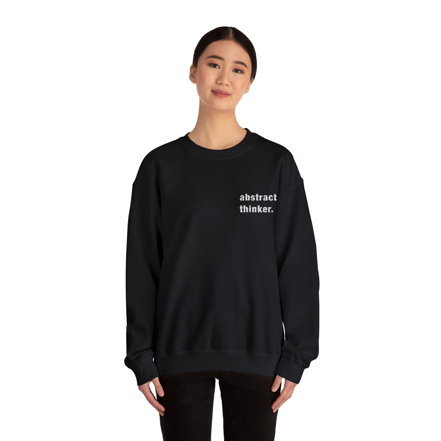 Abstract Thinker Unisex Crewneck Sweatshirt - Casual Comfort for Creative Minds