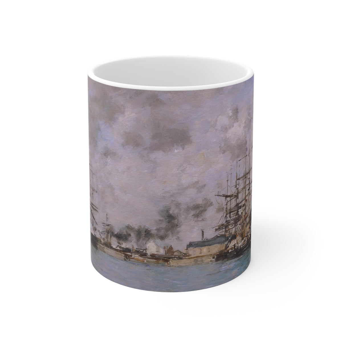 Eugene Boudin: "Deauville, le bassin" Ceramic Mug (11oz\15oz\20oz)