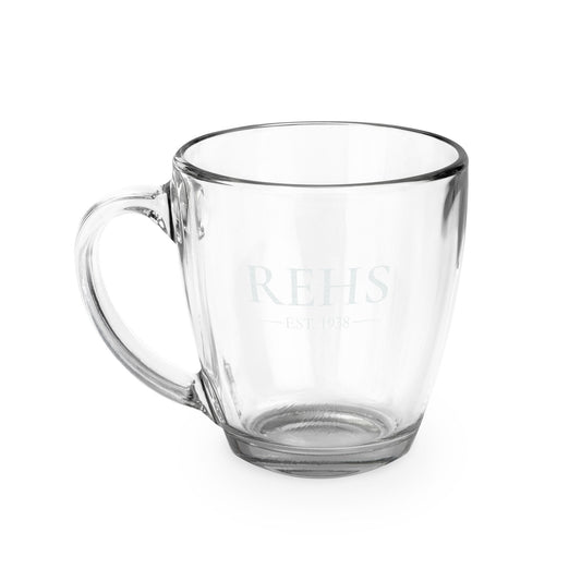 Heritage Glass Mug | 15.5 oz Tapered Clear Mug