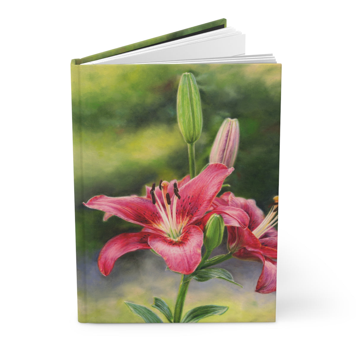 Jon Burns: "Red Lily" - Hardcover Journal