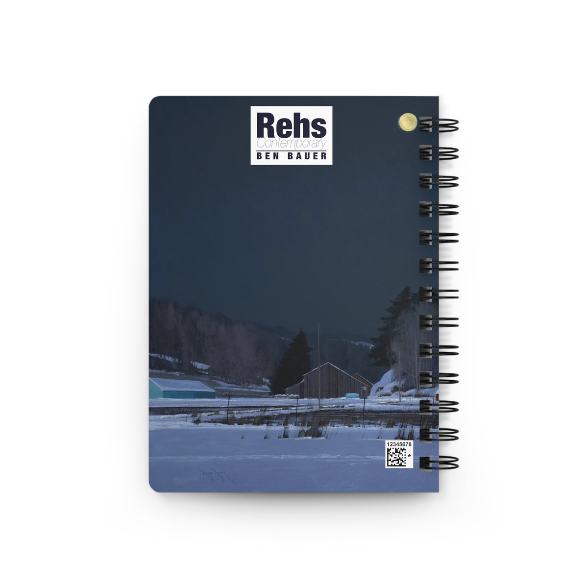 Ben Bauer: "Moonset, 7 Minutes to Sun Upt" - Spiral Bound Journal