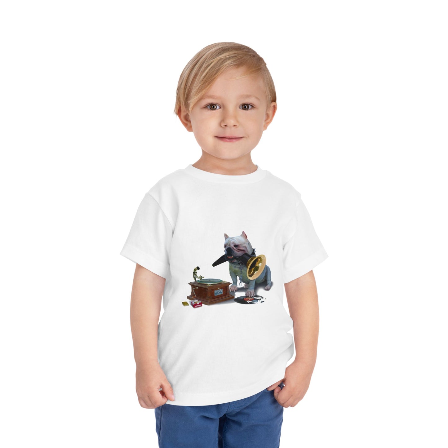 Vintage Bulldog Music Toddler Tee