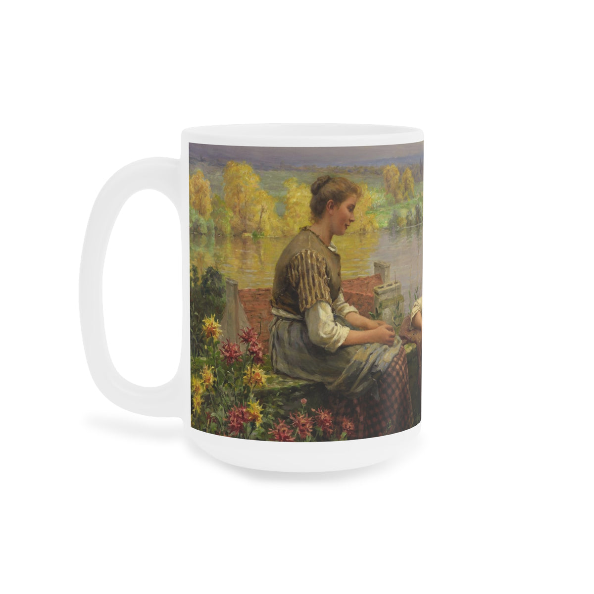 Daniel Ridgway Knight: "Gossips" Ceramic Mug (11oz\15oz\20oz)