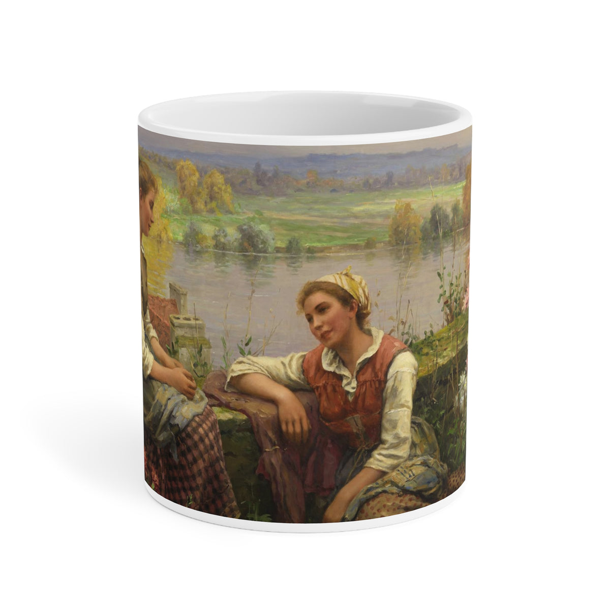 Daniel Ridgway Knight: "Gossips" Ceramic Mug (11oz\15oz\20oz)