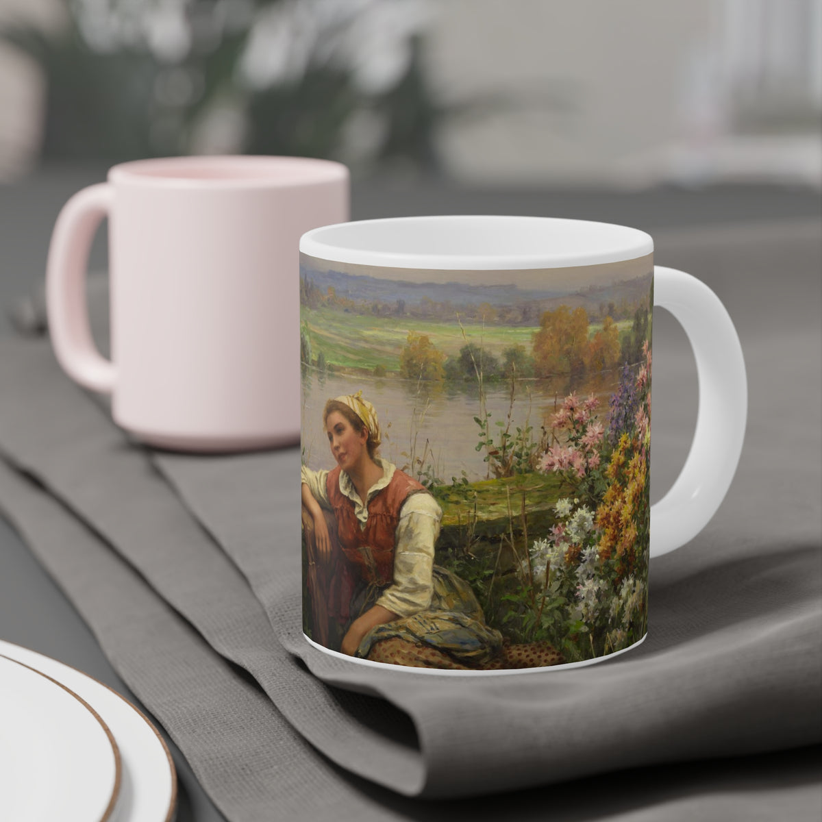 Daniel Ridgway Knight: "Gossips" Ceramic Mug (11oz\15oz\20oz)