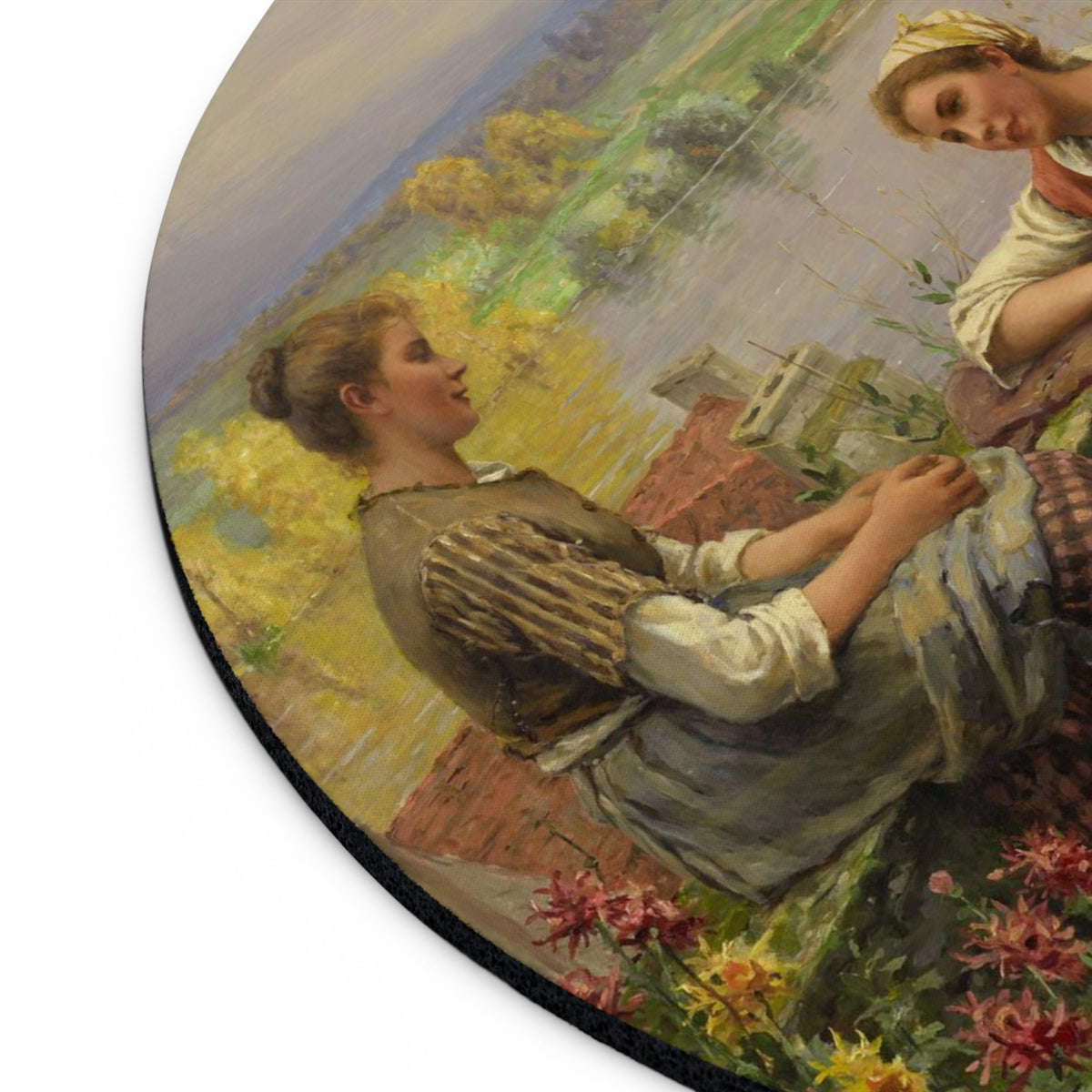 Daniel Ridgway Knight: "Gossips" – Mouse Pad