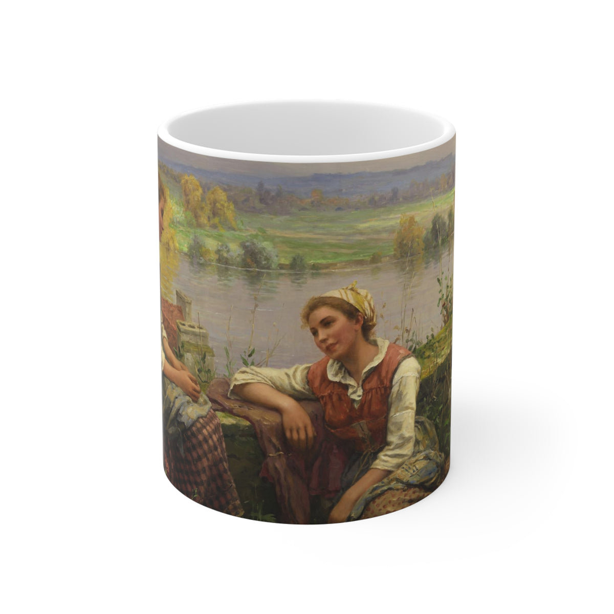 Daniel Ridgway Knight: "Gossips" Ceramic Mug (11oz\15oz\20oz)