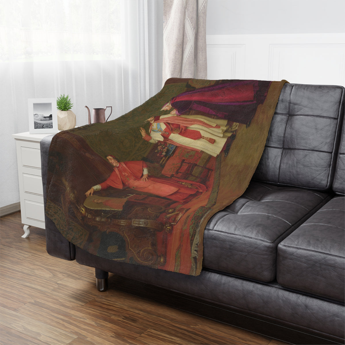 Jehan-Georges Vibert: "Peint par lui meme" - Microfiber Blanket