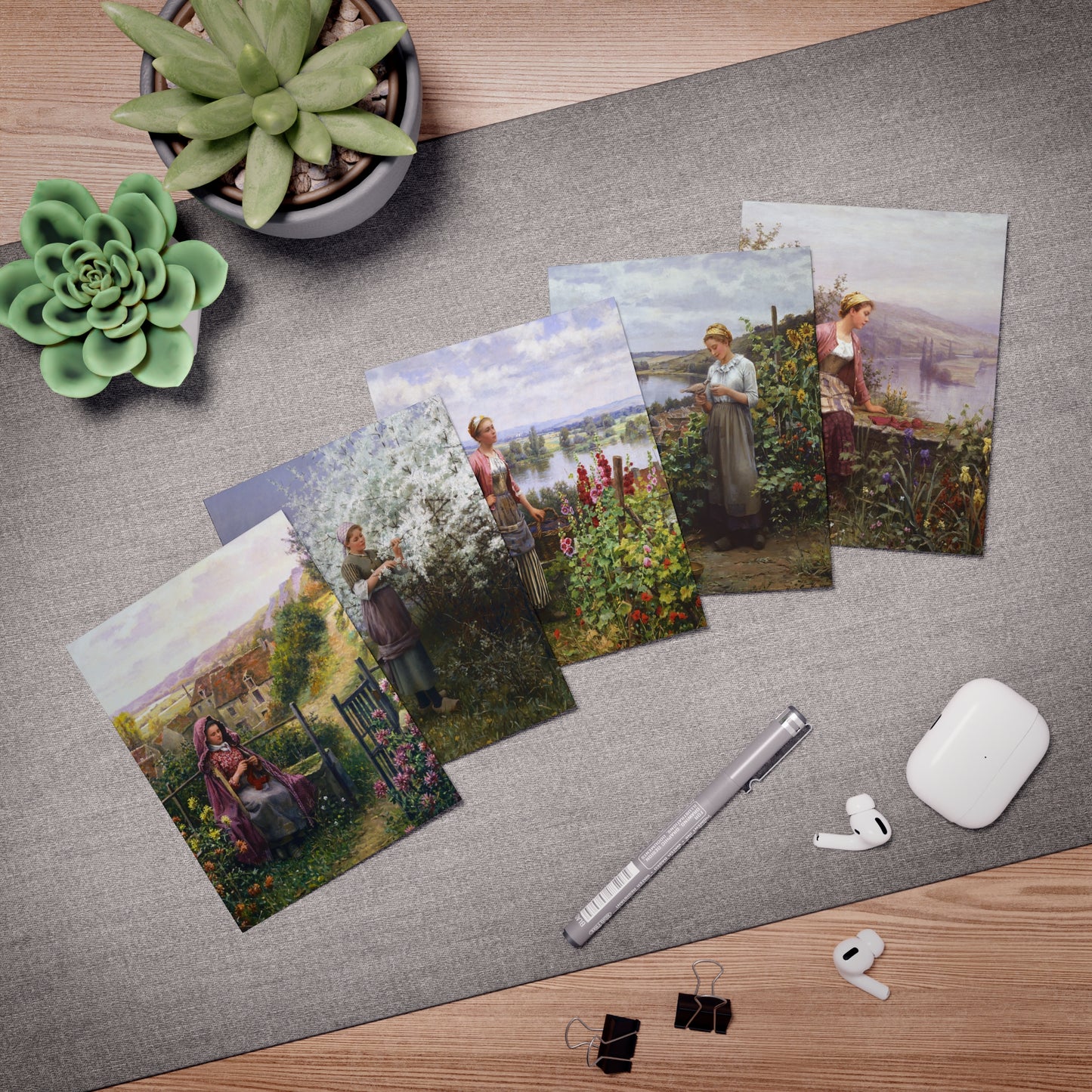 Assorted Daniel Ridgway Knight Greeting Cards (5-Pack)