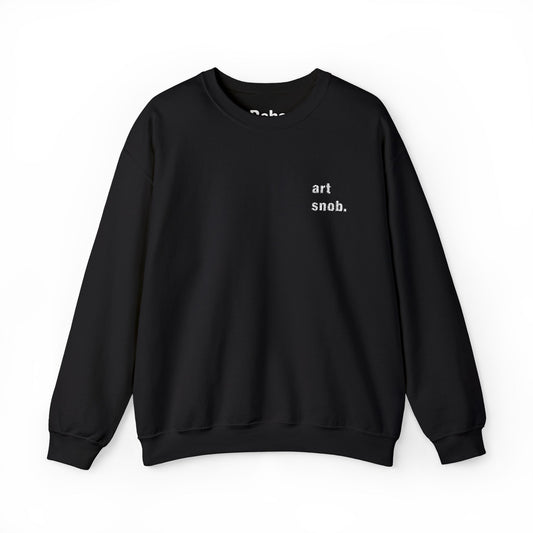 Art Snob Unisex Heavy Blend Crewneck Sweatshirt - Stylish Comfort for Creative Souls