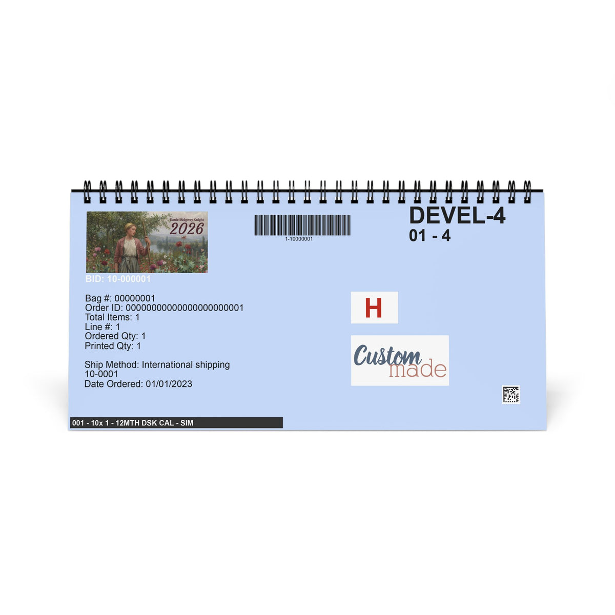 Daniel Ridgway Knight 2026 Desk Calendar