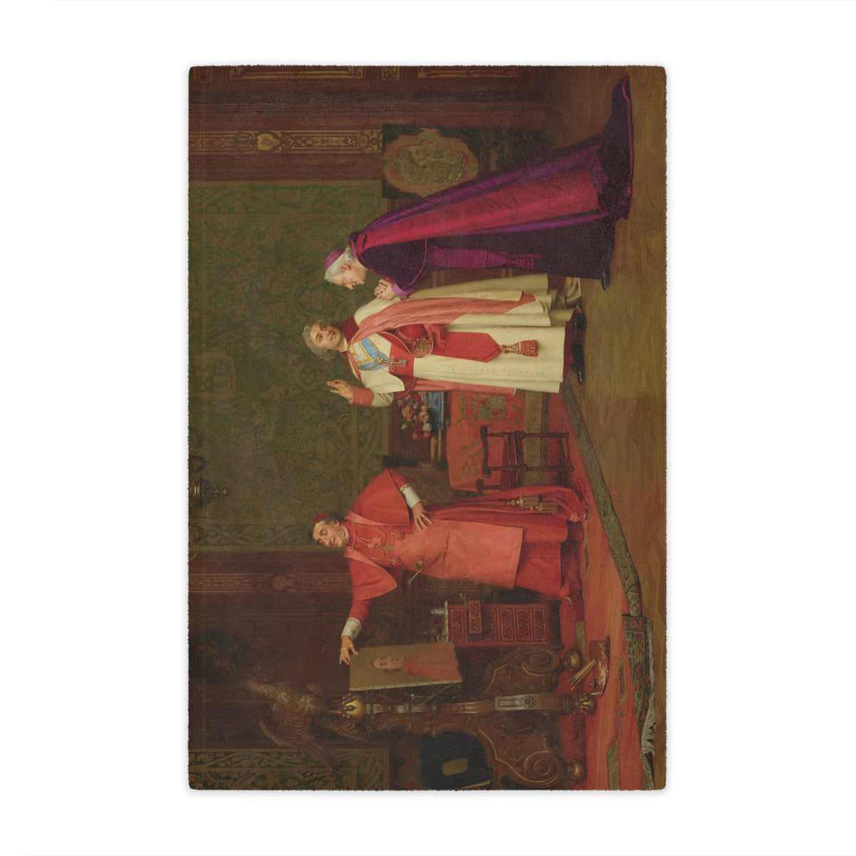Jehan-Georges Vibert: "Peint par lui meme" - Microfiber Blanket