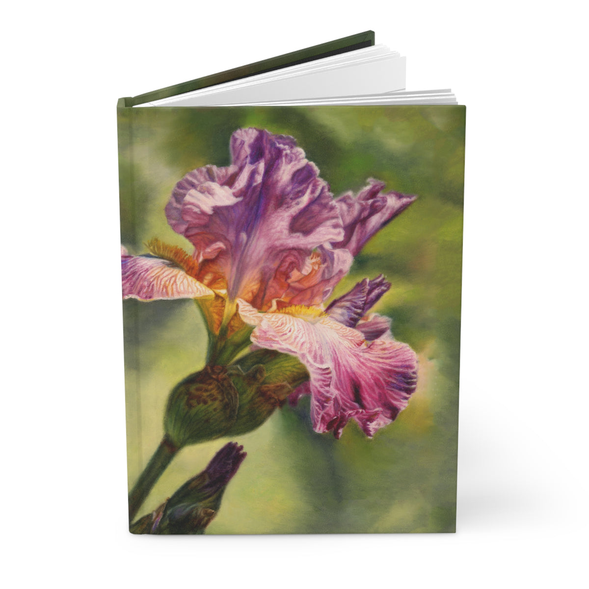 Jon Burns: "Purple Iris" - Hardcover Journal