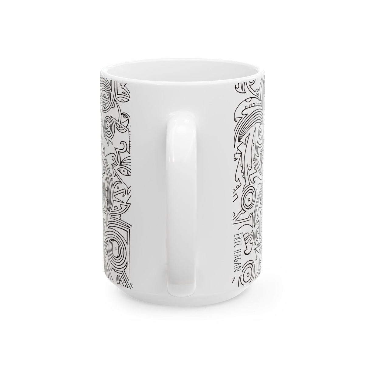 Eric Hagan | Arcadia (black and white 2) Ceramic Mug