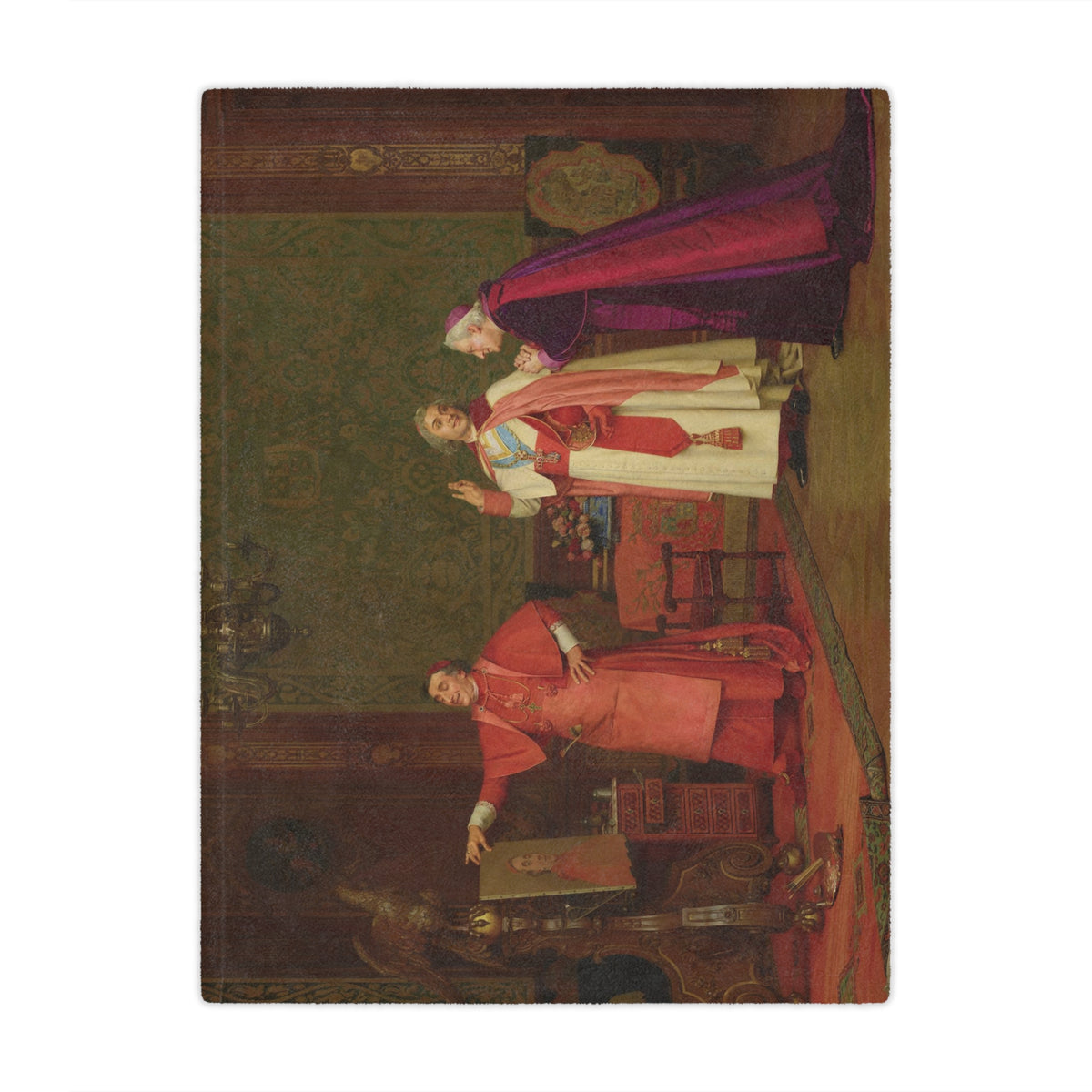 Jehan-Georges Vibert: "Peint par lui meme" - Microfiber Blanket