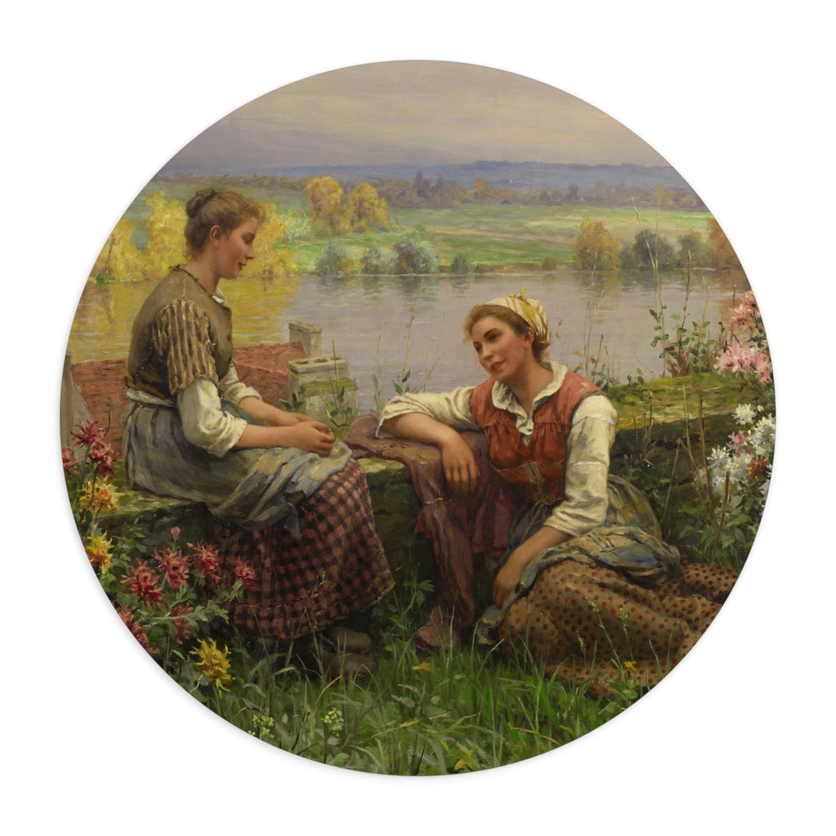 Daniel Ridgway Knight: "Gossips" – Mouse Pad