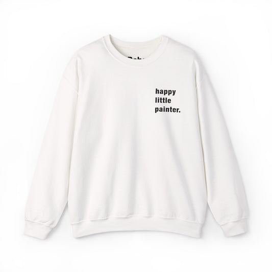 Happy Little Painter Crewneck Sweatshirt - Unisex Heavy Blend