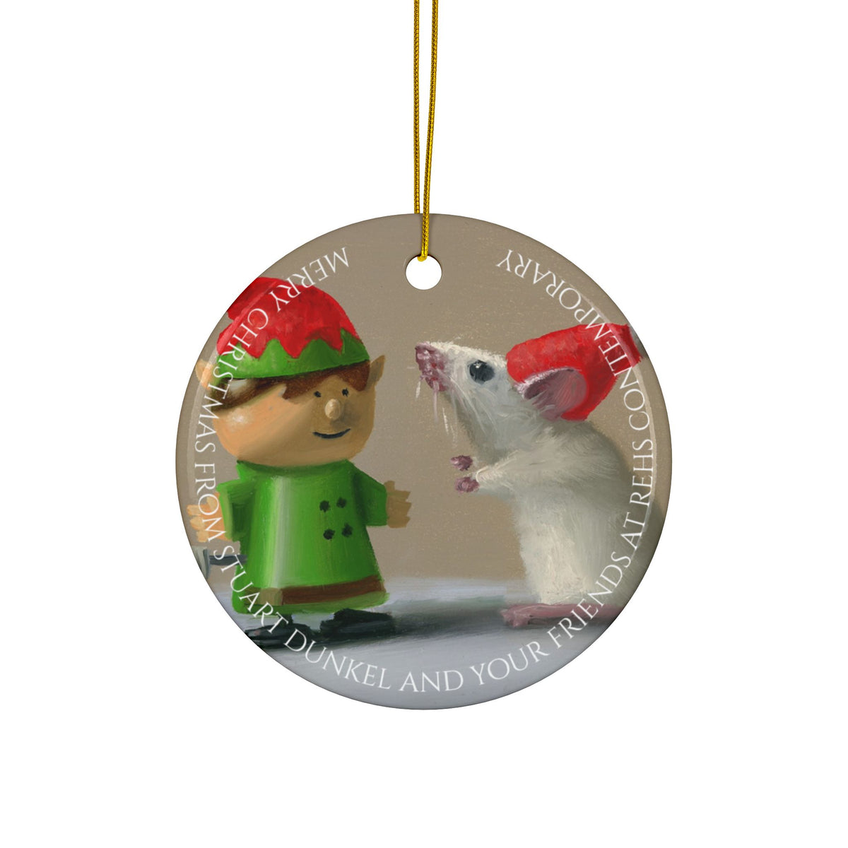 Stuart Dunkel Collection | Santa's Helper 3 Ornament