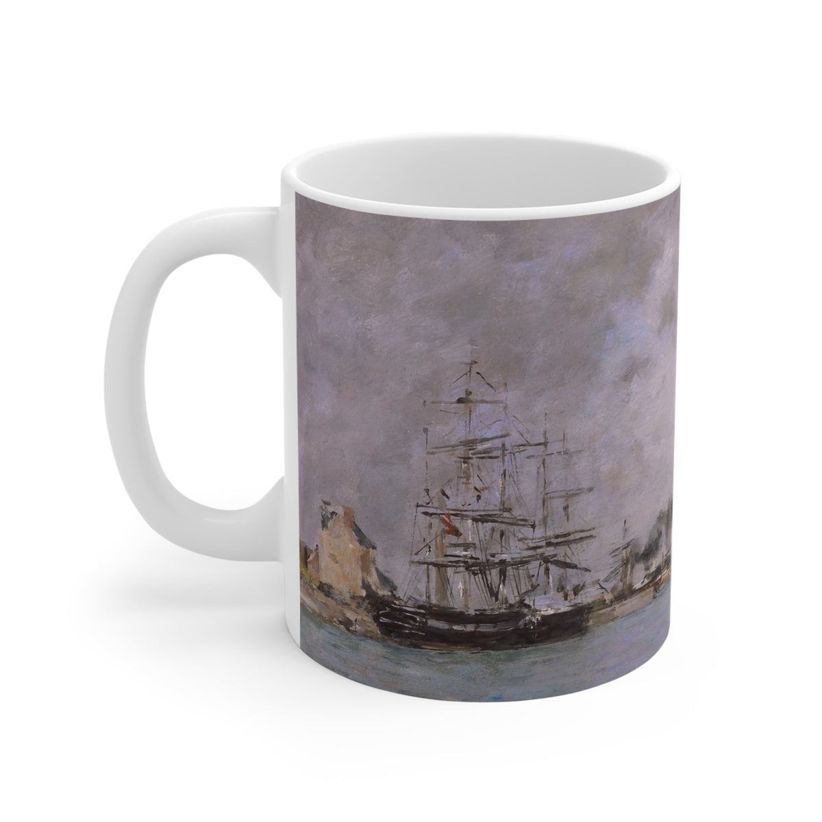 Eugene Boudin: "Deauville, le bassin" Ceramic Mug (11oz\15oz\20oz)