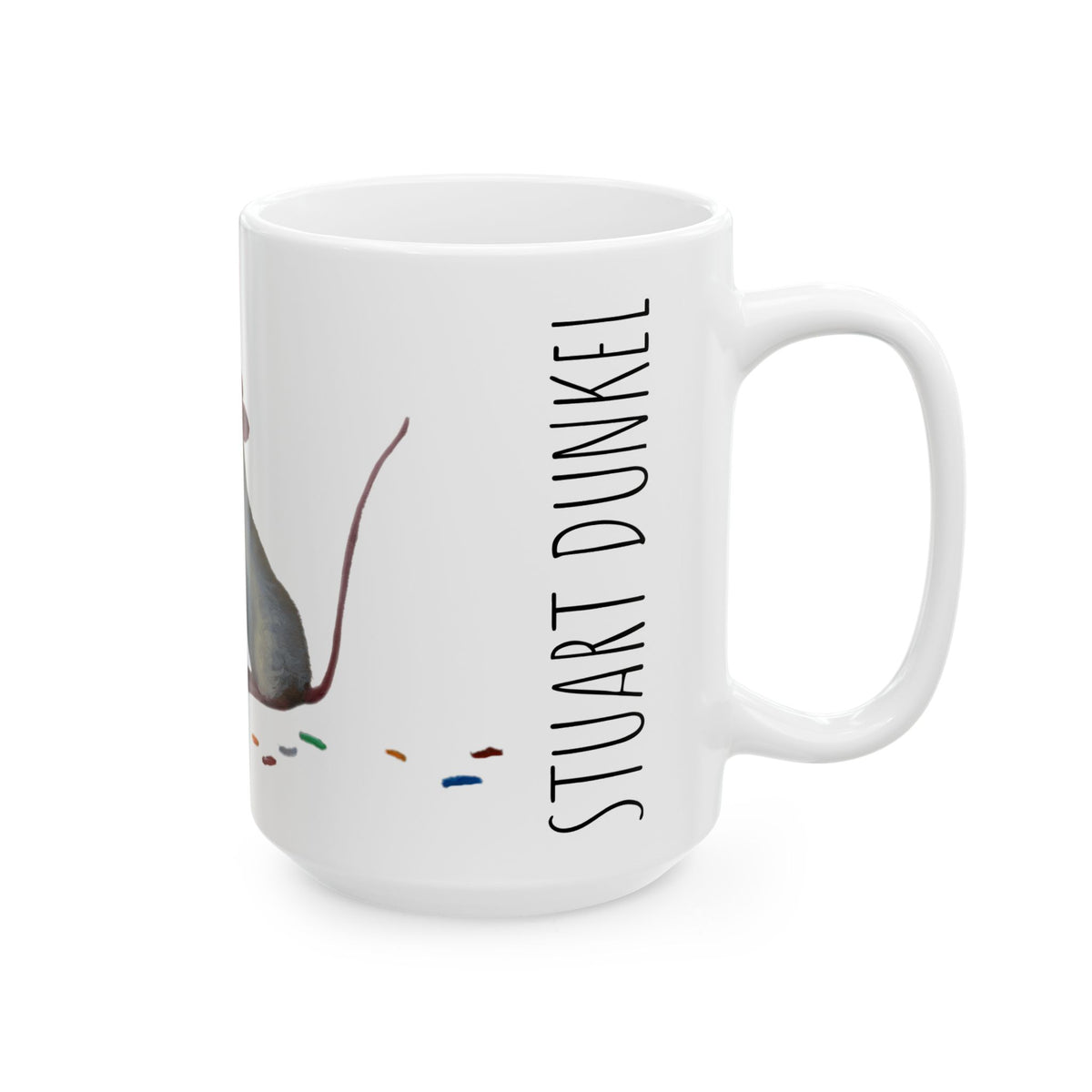 Donut Thief Mouse Ceramic Mug – Cute Coffee Cup (11oz & 15oz)