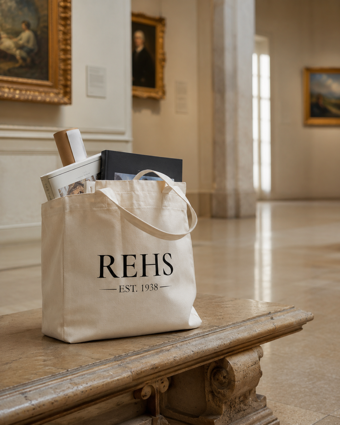 Heritage Tote | Cream Canvas Gallery Bag
