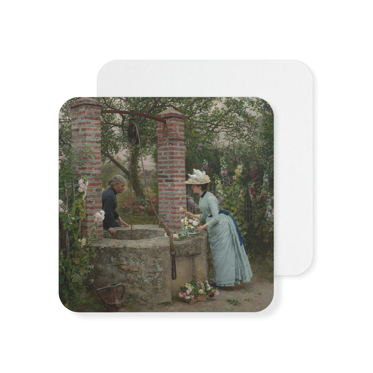 Marie Francois Firmin-Girard: "Un Puits Mitoyen" - Coasters (50, 100 pcs)