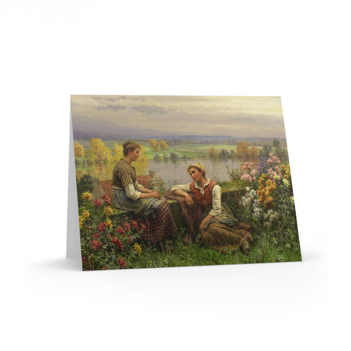 Daniel Ridgway Knight: "Gossips" - Greeting cards (8, 16, and 24 pcs)