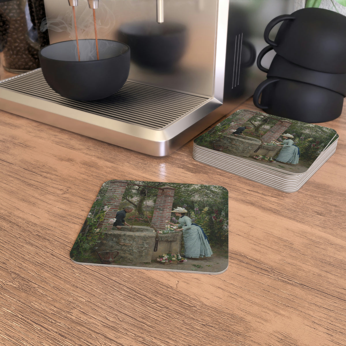 Marie Francois Firmin-Girard: "Un Puits Mitoyen" - Coasters (50, 100 pcs)