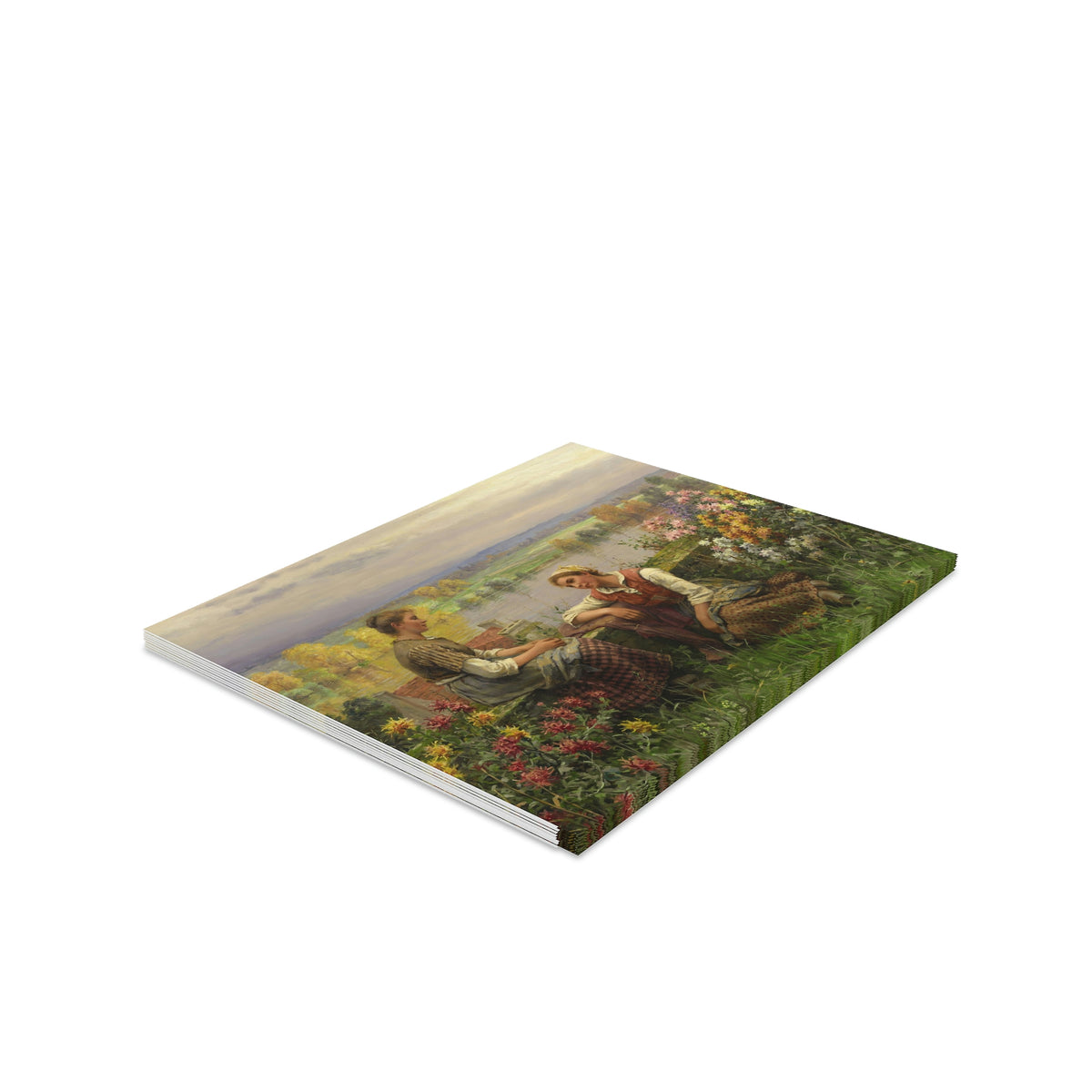 Daniel Ridgway Knight: "Gossips" - Greeting cards (8, 16, and 24 pcs)