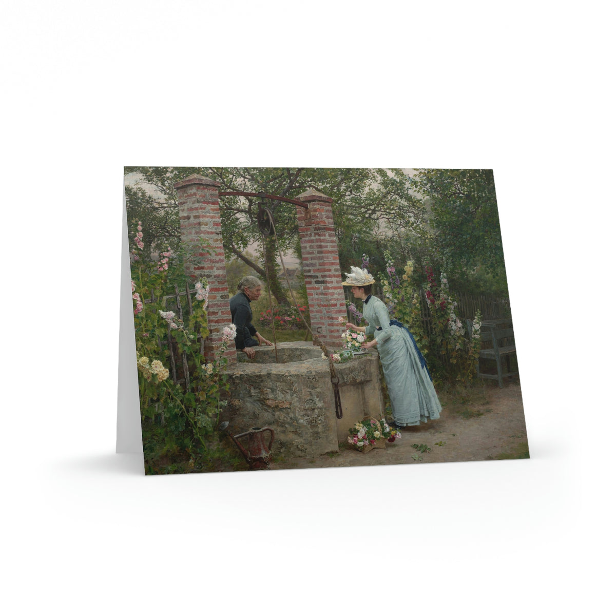Marie Francois Firmin-Girard: "Un Puits Mitoyen" - Greeting cards (8, 16, and 24 pcs)