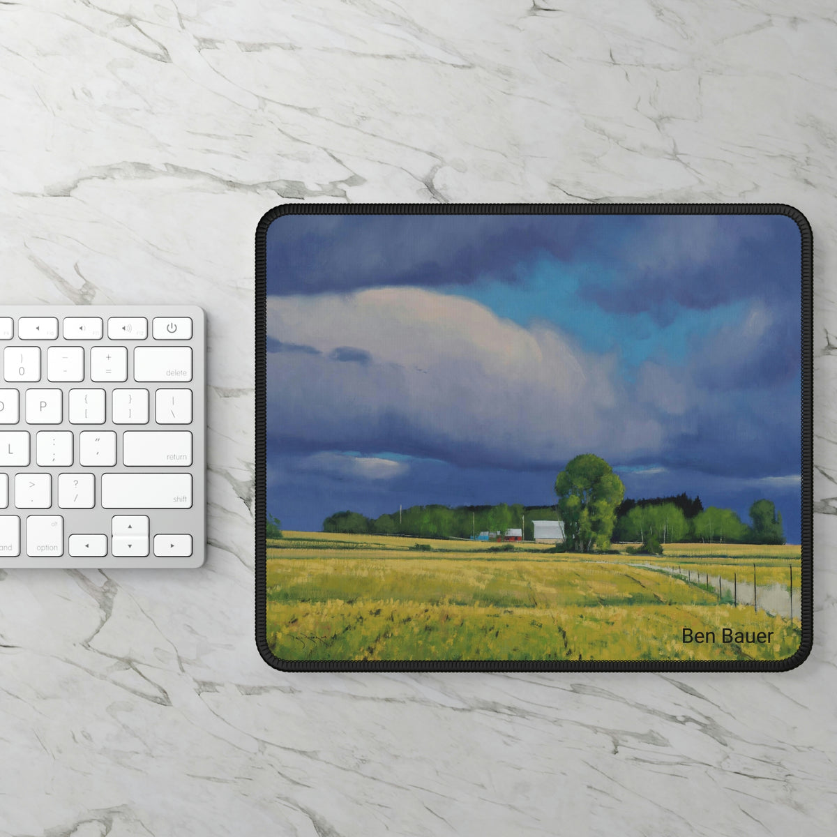 Ben Bauer: "September Fields, Lowry, MN" - Gaming Mouse Pad