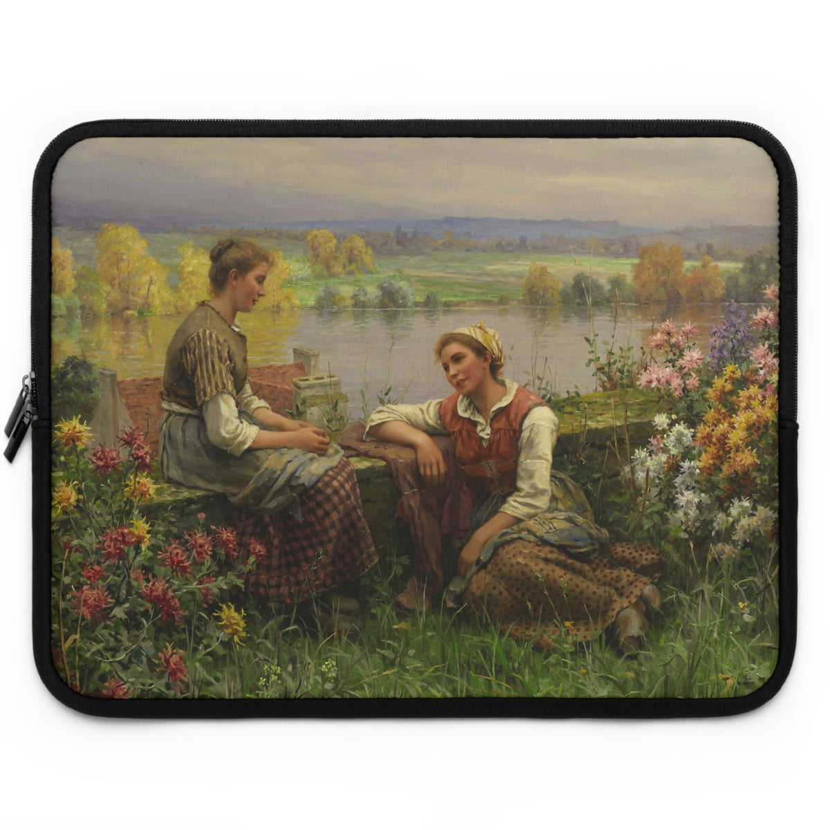 Daniel Ridgway Knight: "Gossips" - Laptop Sleeve