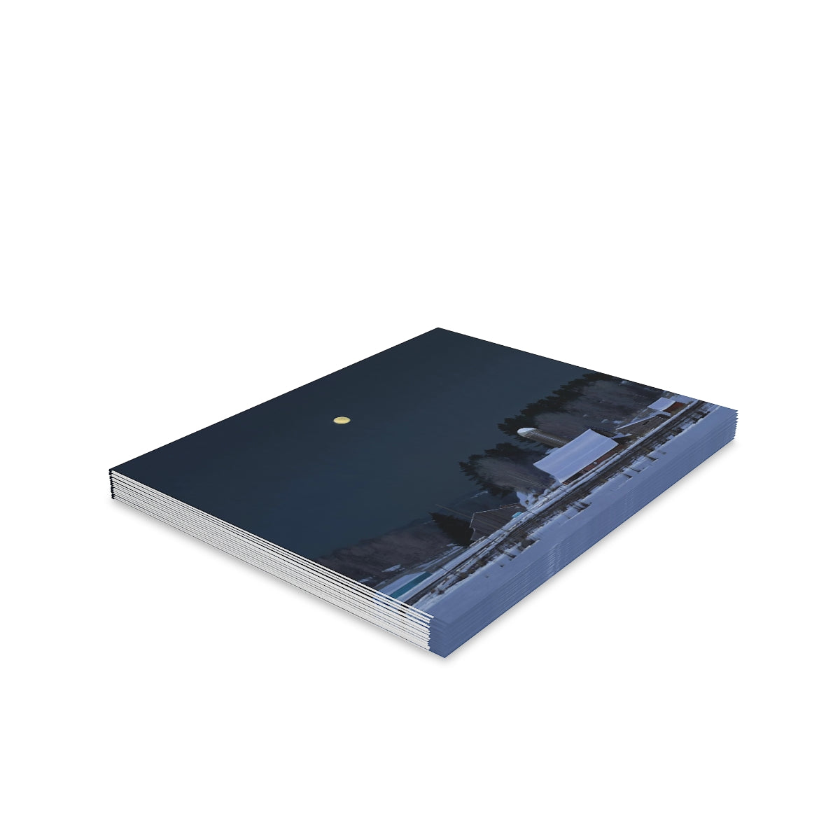 Ben Bauer: "Moonset 7 Minutes to Sun Up" Greeting cards (8, 16, and 24 pcs)