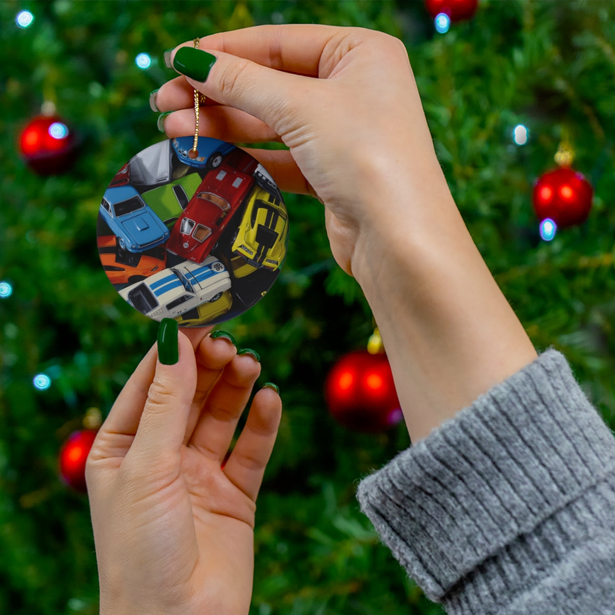 Kari Tirrell: "Car Jumble" - Holiday Ornament