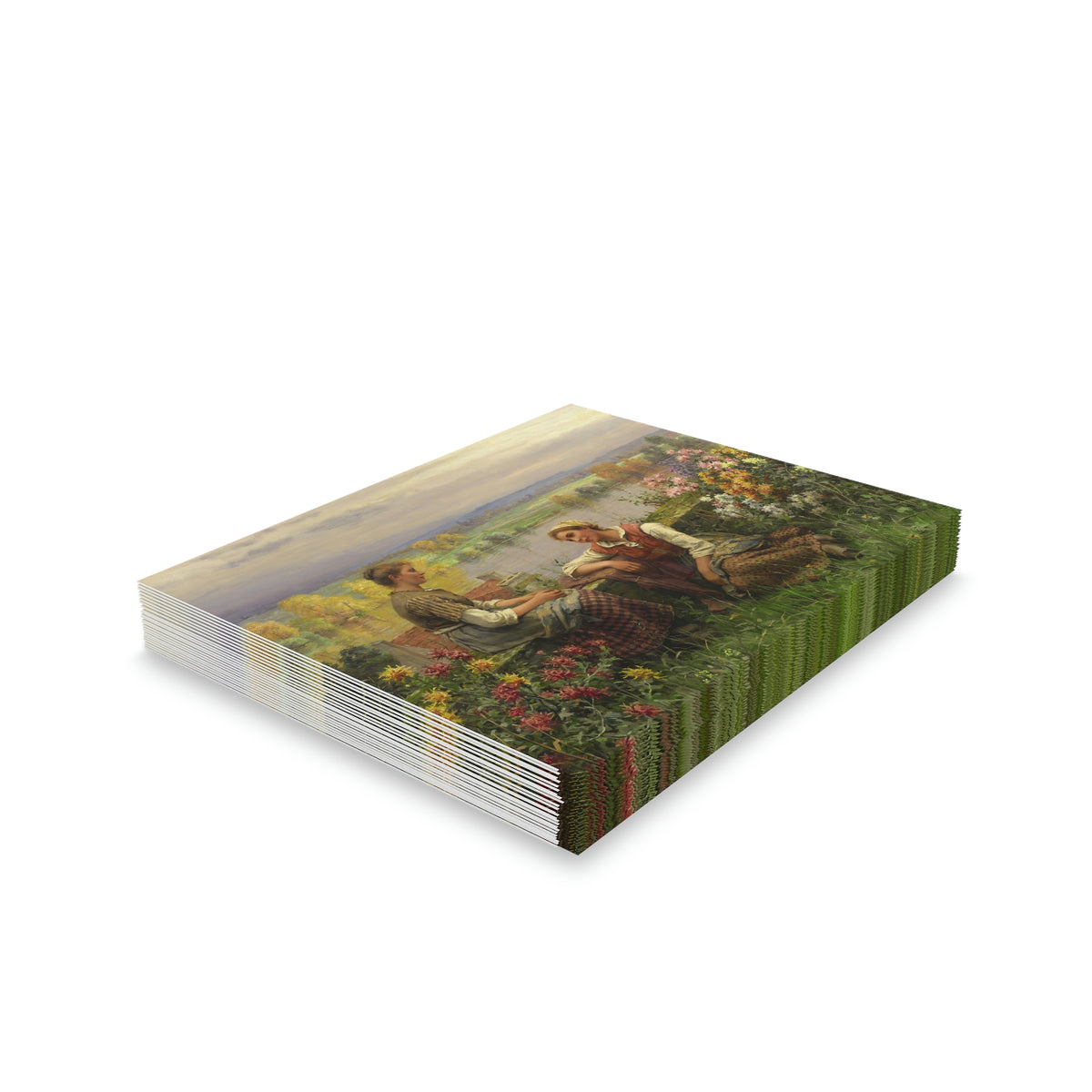 Daniel Ridgway Knight: "Gossips" - Greeting cards (8, 16, and 24 pcs)