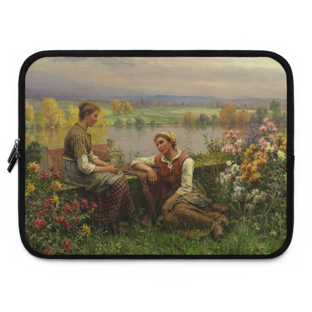 Daniel Ridgway Knight: "Gossips" - Laptop Sleeve