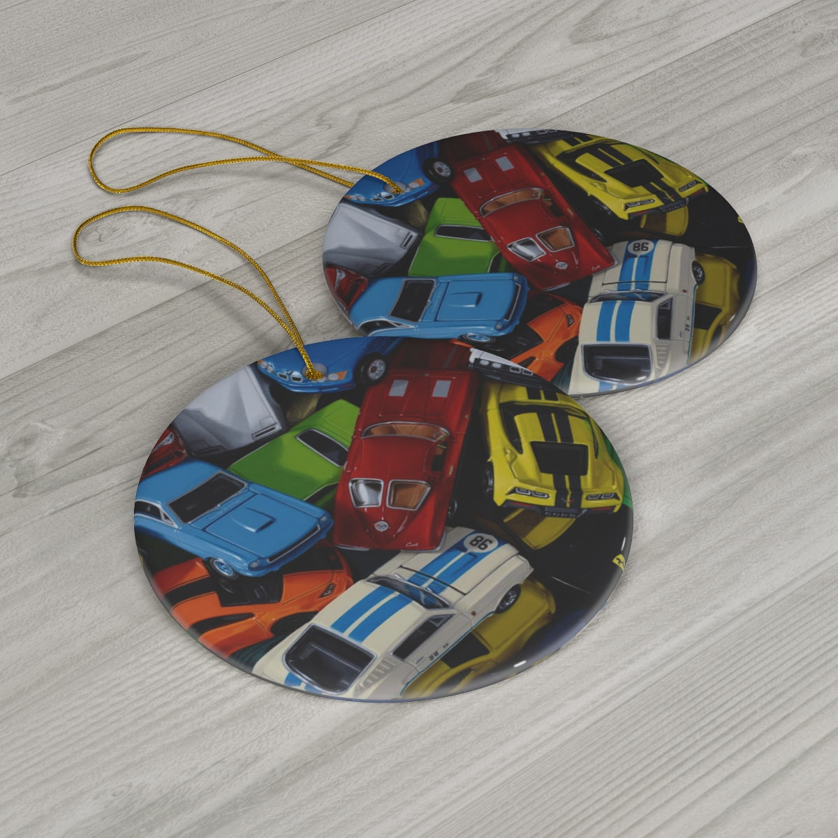 Kari Tirrell: "Car Jumble" - Holiday Ornament